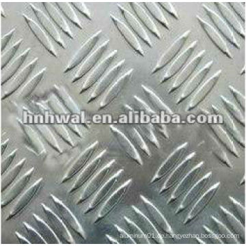 1000 Serie Aluminium Anti-Rutsch-Platte 5-Stangen für Küchenboden